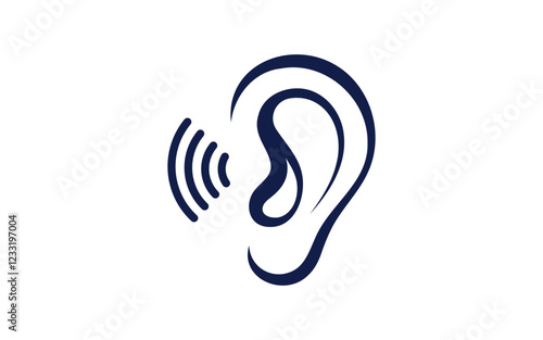 Hearing Healthy illustration Template vector icon design