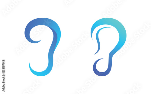 Hearing Healthy illustration Template vector icon design