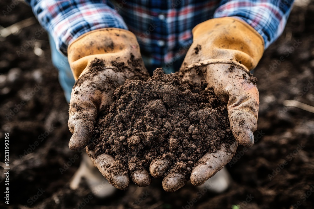 Hands Full of Earth: A Farmer's Touch