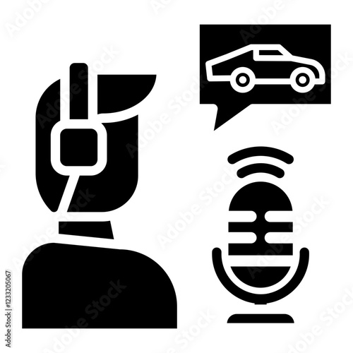 commentator Solid icon