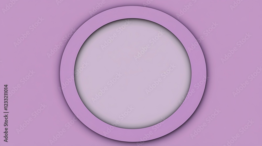 Lavender Abstract Circular Frame Design Lavender Abstract Circular Frame Design