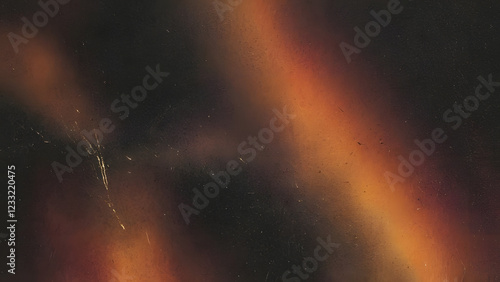 Abstract film burn overlay with vintage texture, warm hues, cinematic glow, and distressed artistic effect