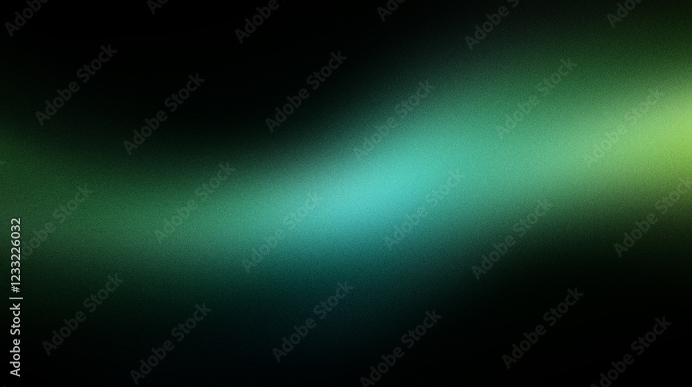 Glowing green blurred light gradient dark grainy black vertical background glowing light spot copy space Glowing green blurred light gradient dark grainy black vertical background glowing light spot copy space