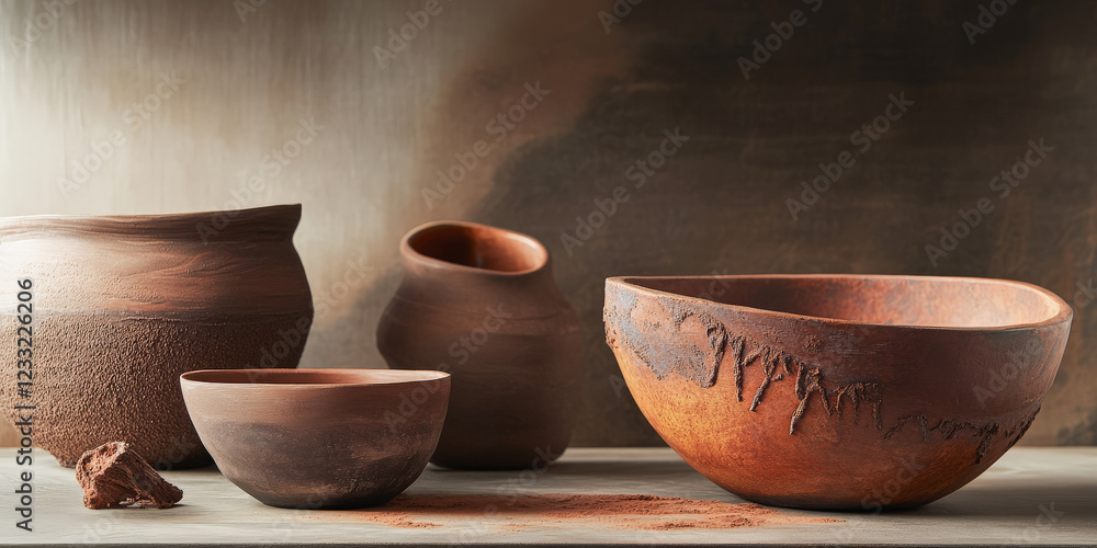 Warm terracotta and bronze clay surface with natural organic imperfections. Warm terracotta and bronze clay surface with natural organic imperfections.