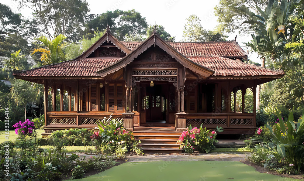 A dwelling combining teak and modern elements for an exquisite living space A dwelling combining teak and modern elements for an exquisite living space