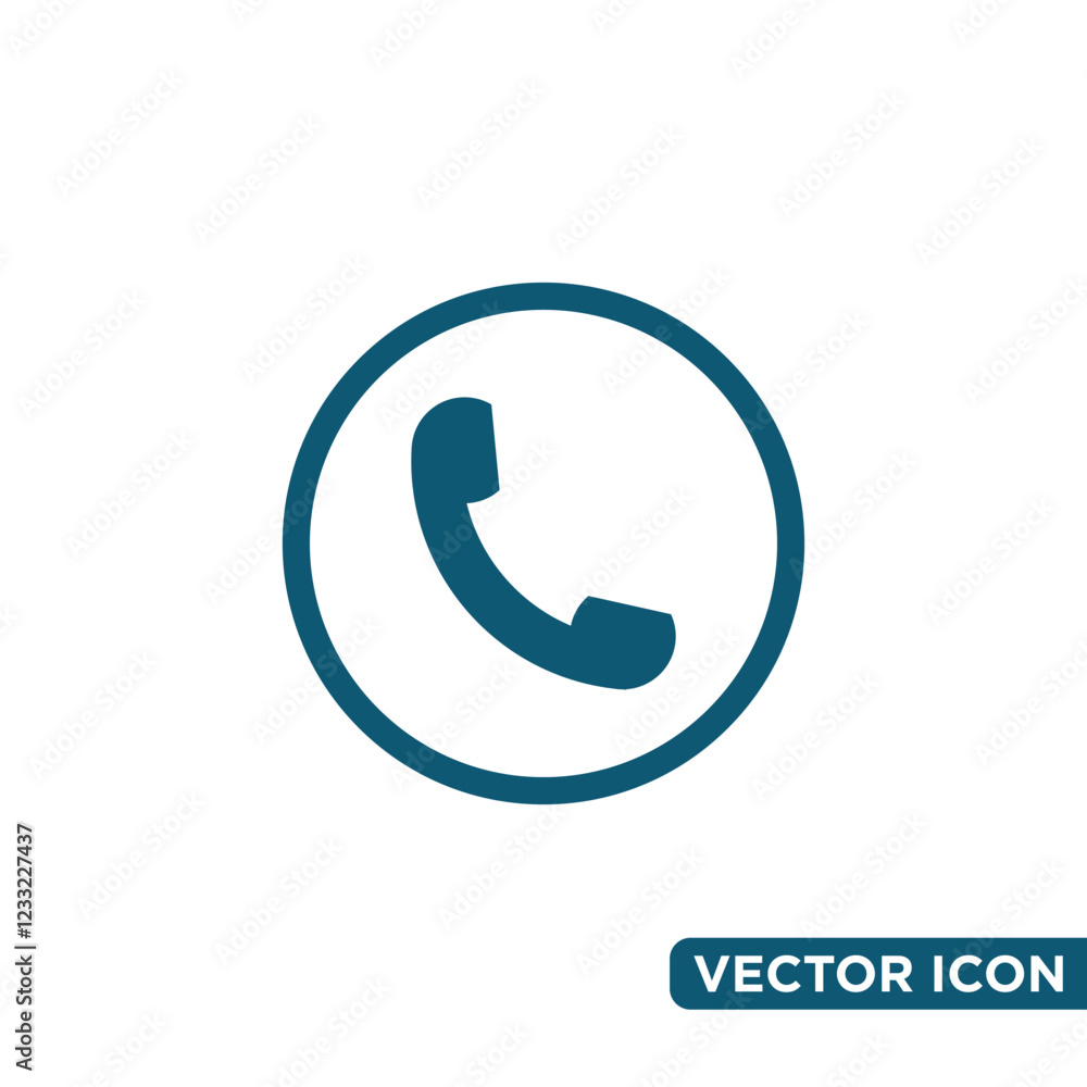 Minimalist Telephone Icon Design Template Minimalist Telephone Icon Design Template