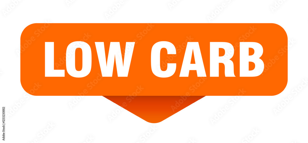 low carb sticker. low carb sign on transparent background low carb sticker. low carb sign on transparent background