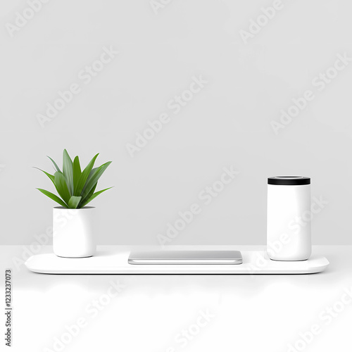 Wallpaper Mural A desk organizer with sleek white style, perfect for keeping your workspace neat and organized Torontodigital.ca