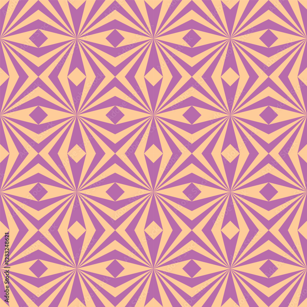 seamless geometric pattern featuring a repeating design of interlocking shapes in a warm, earthy color palette of peach and purple seamless geometric pattern featuring a repeating design of interlocking shapes in a warm, earthy color palette of peach and purple