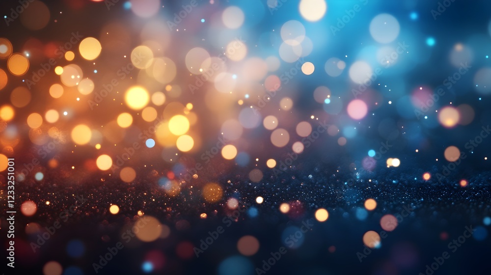 Abstract Blue Orange Glittering Bokeh Background Festive Sparkling Texture Shimmering Magic Light Design Elegant Dark Night Party Celebration Holiday Abstract Blue Orange Glittering Bokeh Background Festive Sparkling Texture Shimmering Magic Light Design Elegant Dark Night Party Celebration Holiday