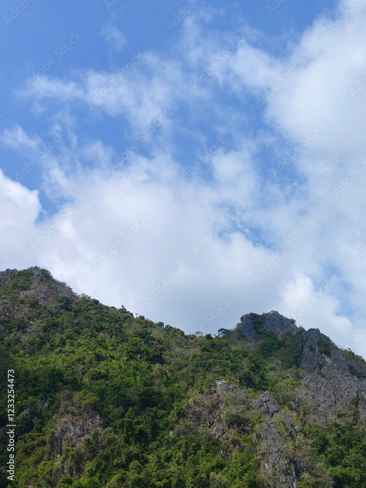 Fototapeta premium clouds over the mountains