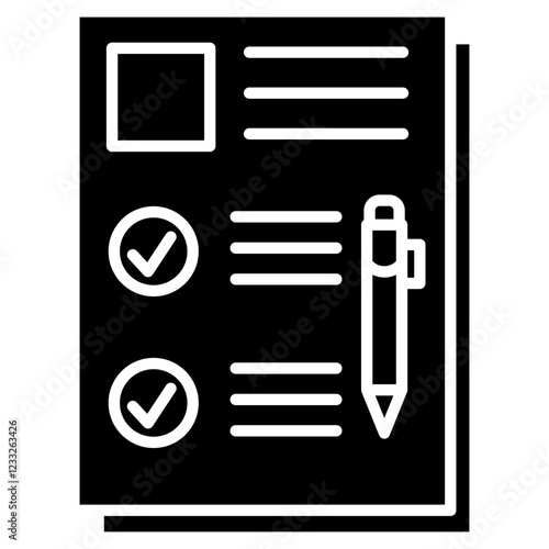 requirements icon element for design