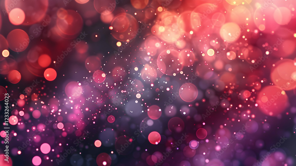 A vibrant, abstract background with colorful bokeh effects and soft light.