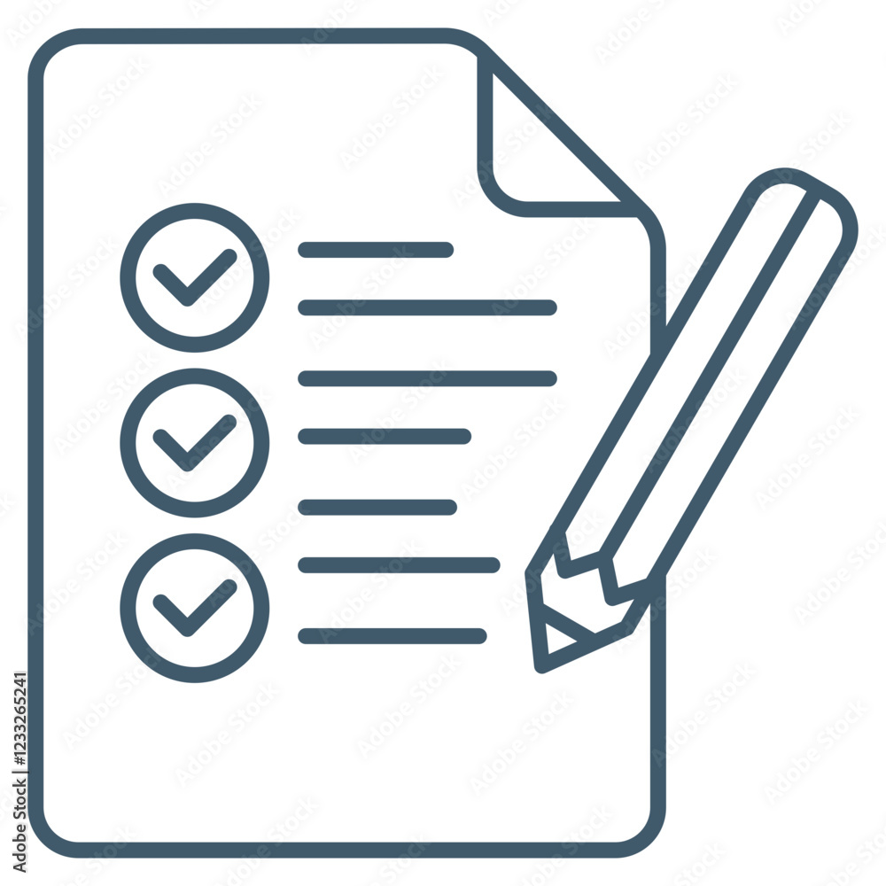 Assessment  Icon Element For Design