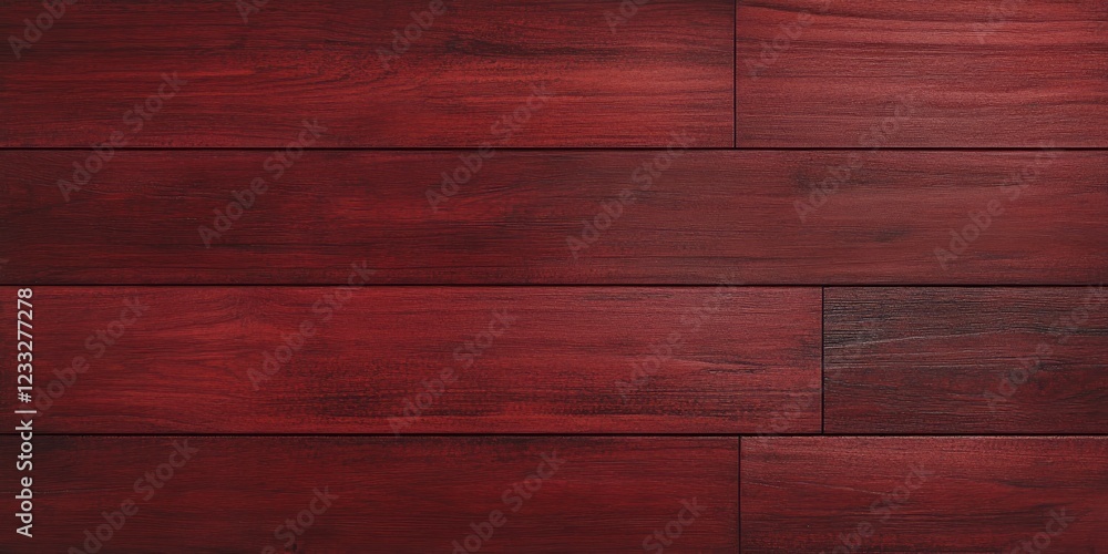 Obraz premium A close up of a red wooden floor