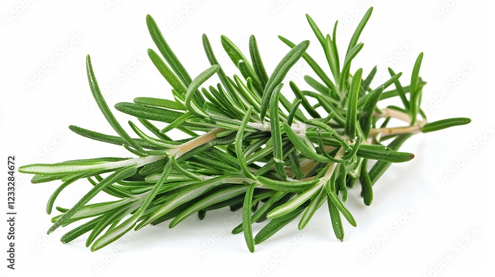 Fototapeta premium Fresh rosemary on white background