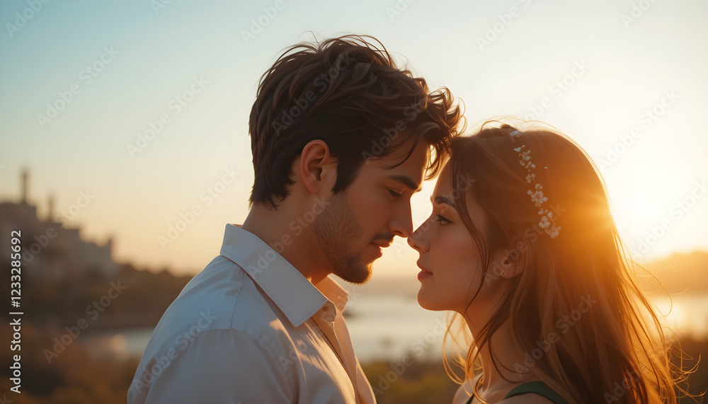 Romantic Sunset Moment A Captivating Love Story Romantic Sunset Moment A Captivating Love Story