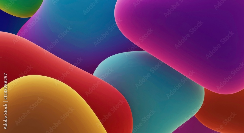 Abstract Colorful Shapes: This image features a vibrant composition of flowing, amorphous shapes in a stunning array of colors, creating a dynamic and visually appealing abstract design. Abstract Colorful Shapes: This image features a vibrant composition of flowing, amorphous shapes in a stunning array of colors, creating a dynamic and visually appealing abstract design.