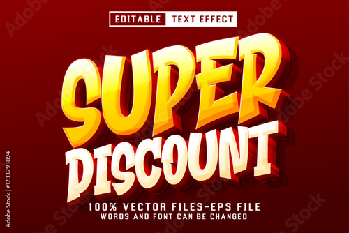 Super Discount Editable Text Effect