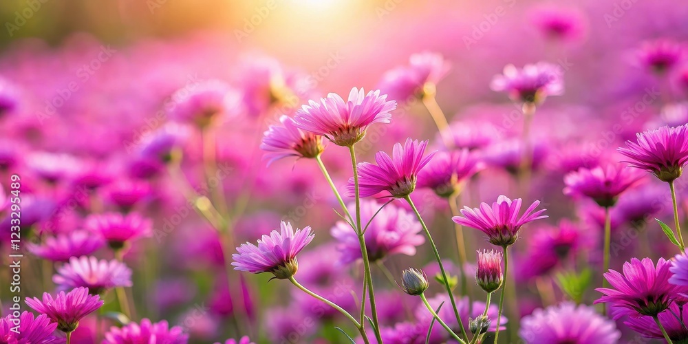A beautiful, blurred background of a field of pink and purple flowers in full bloom, nature, vibrant, colorful, floral A beautiful, blurred background of a field of pink and purple flowers in full bloom, nature, vibrant, colorful, floral