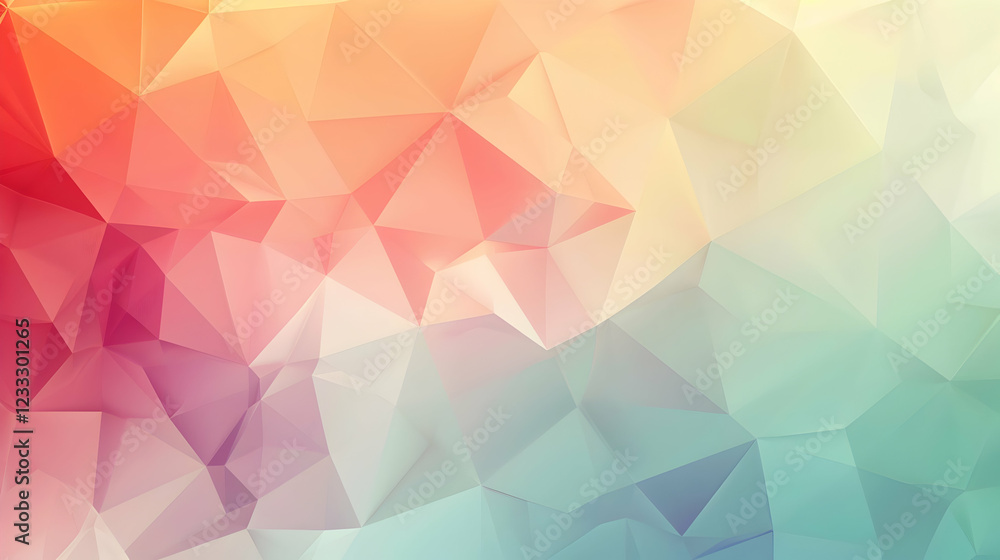 A colorful abstract geometric background with a blend of soft pastel hues. A colorful abstract geometric background with a blend of soft pastel hues.