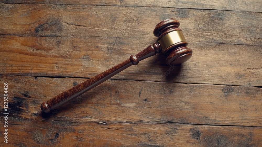 Judges gavel on wooden desk. Law firm concept Judges gavel on wooden desk. Law firm concept
