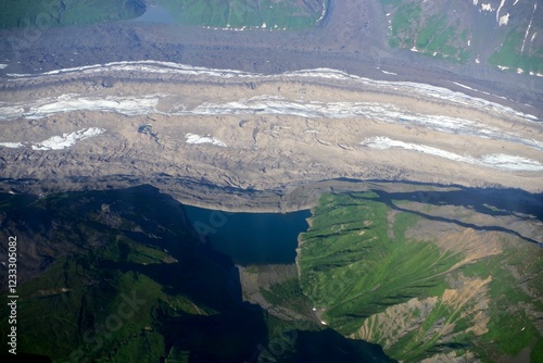 Konstfotografi High-Altitude Glacier & Lake View Near Denali