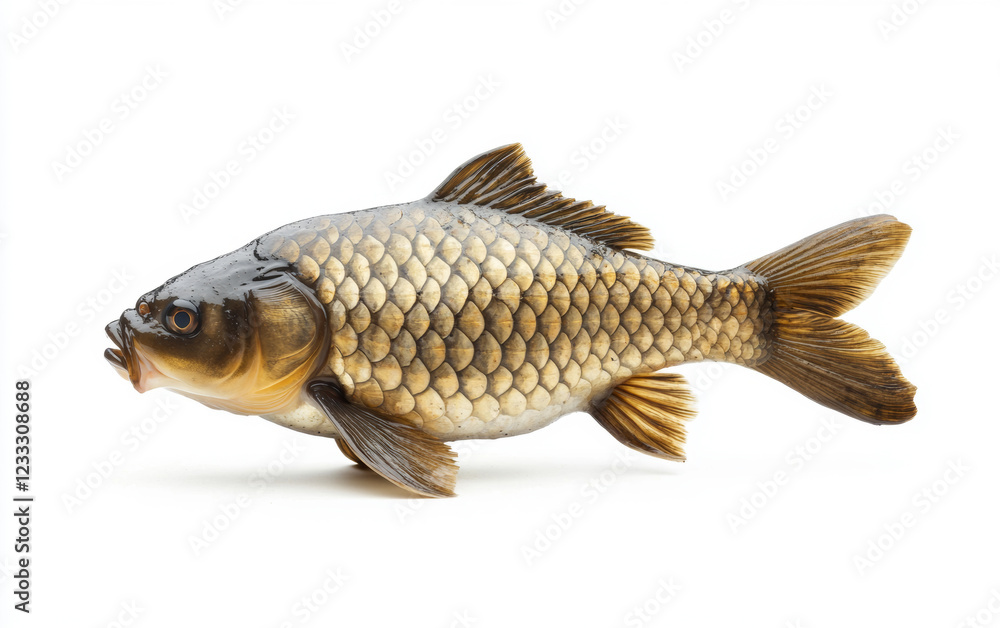 A close-up photo of a carp A close-up photo of a carp