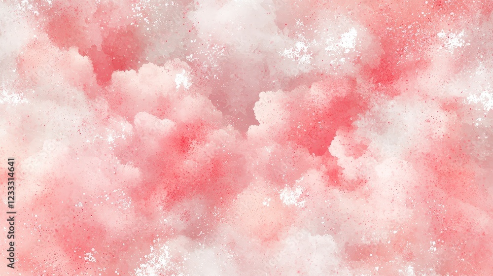 Obraz premium Soft Coral Pink Clouds Background with Gentle Texture and Depth