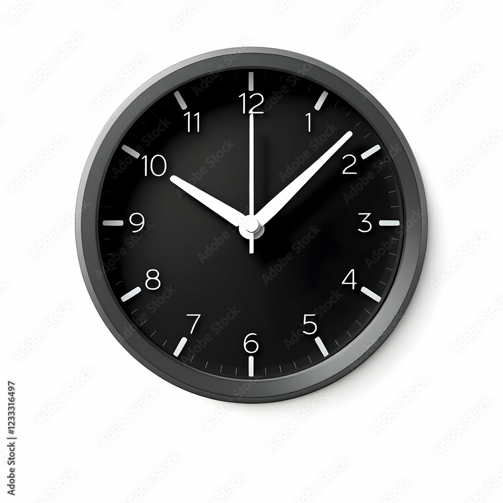 Minimalist Black Wall Clock with White Hands and Simple Design for Modern Home Decor and Office Aesthetic Minimalist Black Wall Clock with White Hands and Simple Design for Modern Home Decor and Office Aesthetic