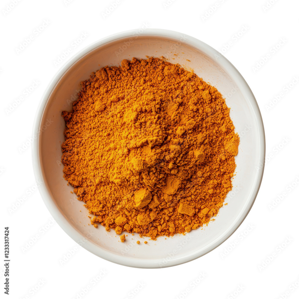 Vibrant Turmeric Powder in Bowl for Culinary and Wellness Use Vibrant Turmeric Powder in Bowl for Culinary and Wellness Use