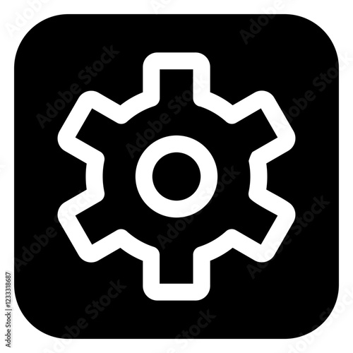 icon Arrangement in black color and glyph style