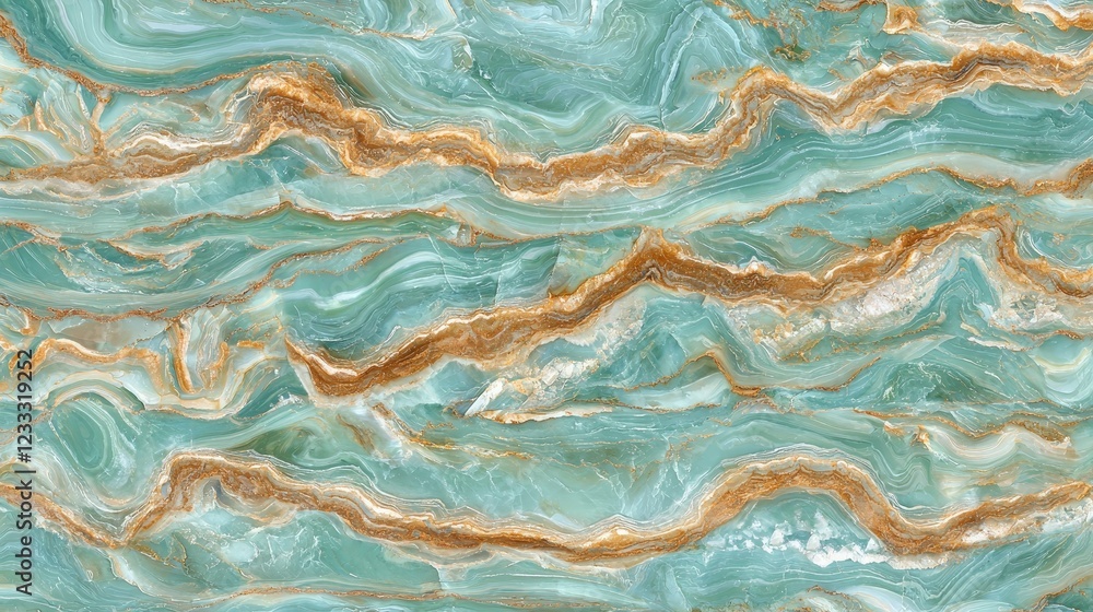 Fototapeta premium Elegant Blue and Gold Abstract Marble Texture for Design Backgrounds