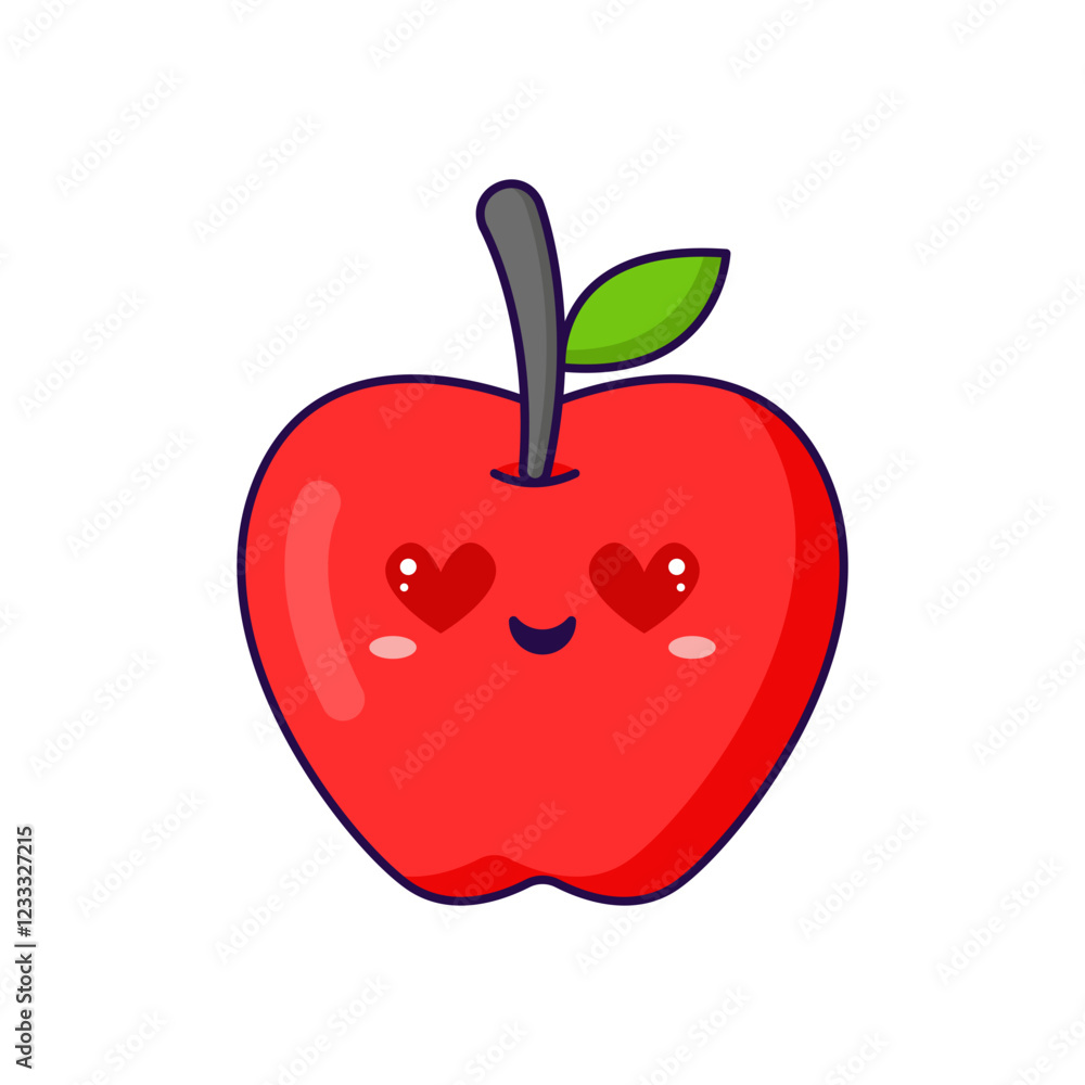 Fototapeta premium Apple cartoon