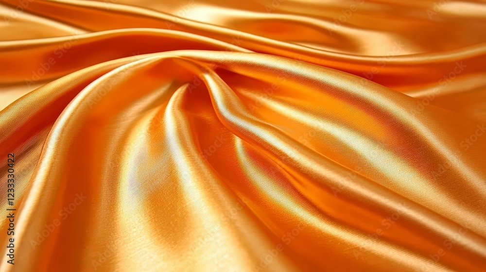 Elegant Orange Satin Fabric with Rich Texture and Soft Shine Elegant Orange Satin Fabric with Rich Texture and Soft Shine