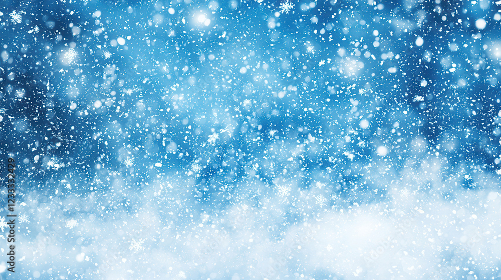Winter Wonderland: A mesmerizing blue backdrop with falling snow, a serene and picturesque scene of winter magic, perfect for a calming atmosphere. Winter Wonderland: A mesmerizing blue backdrop with falling snow, a serene and picturesque scene of winter magic, perfect for a calming atmosphere.