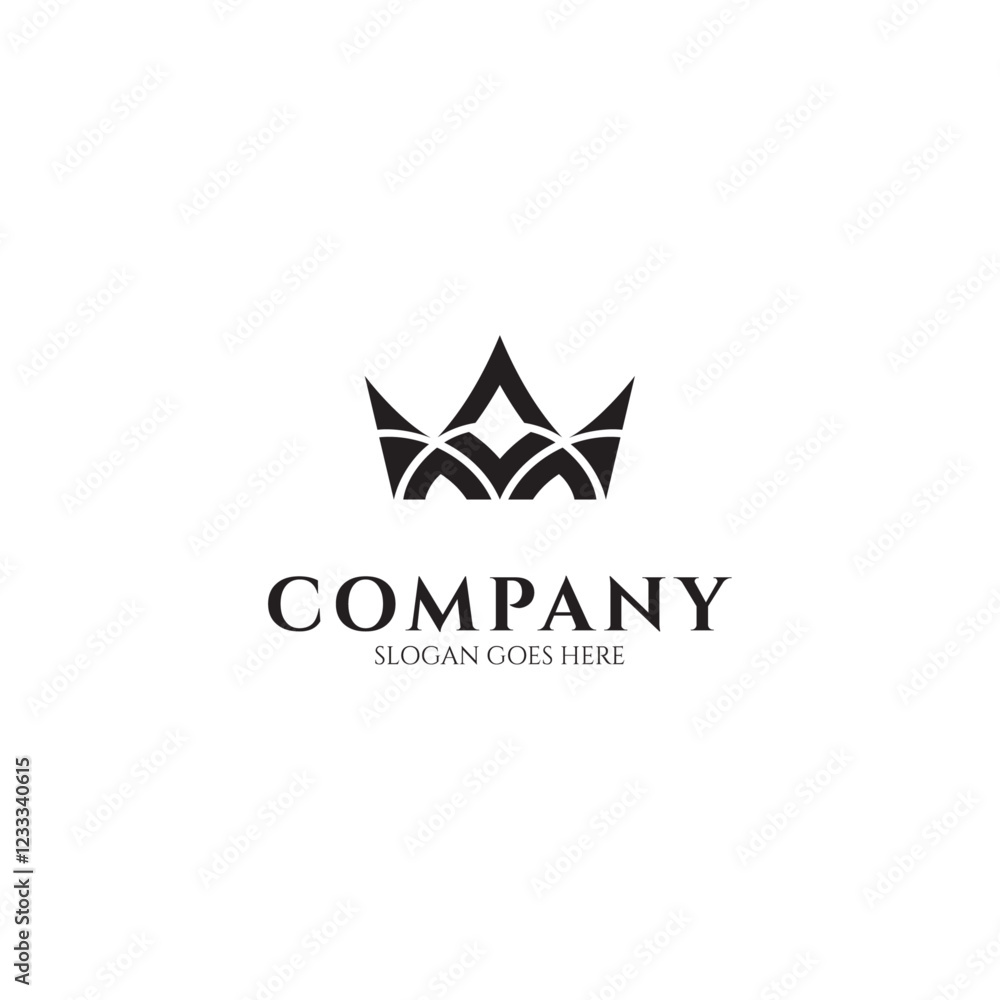 crown logo in simple design style crown logo in simple design style