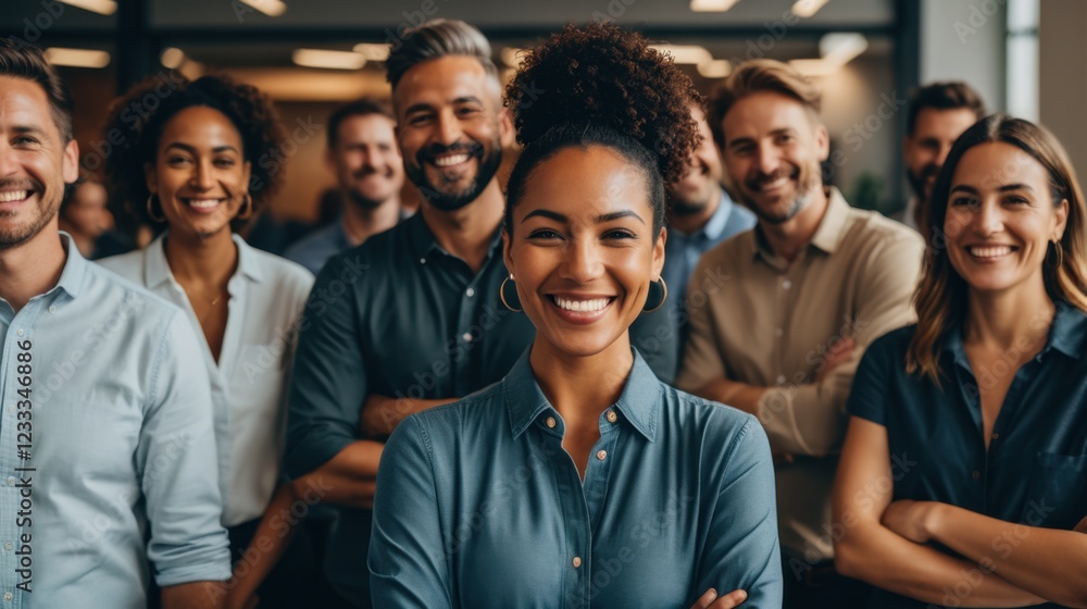 Diverse Colleagues Standing Together with Confidence and Unity Diverse Colleagues Standing Together with Confidence and Unity