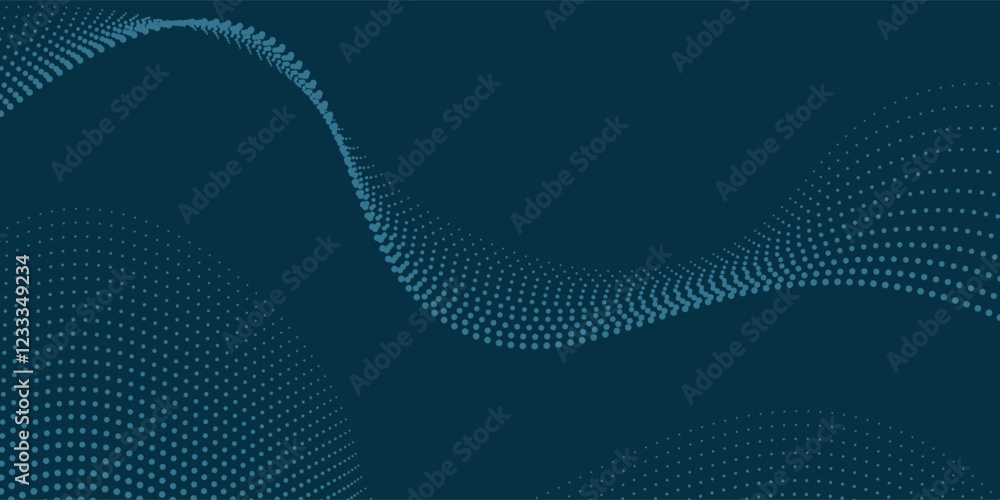 Obraz premium abstract blue background with waves