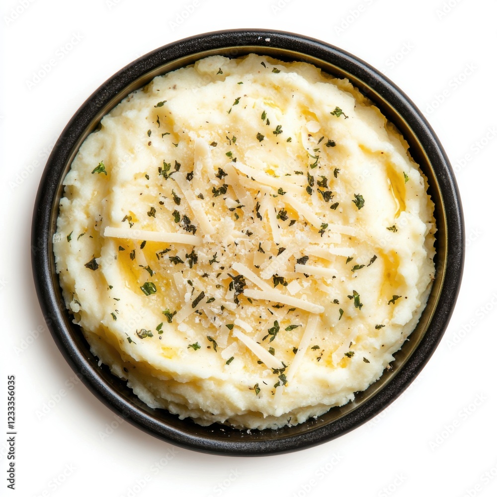 Creamy mashed cauliflower flavored Creamy mashed cauliflower flavored