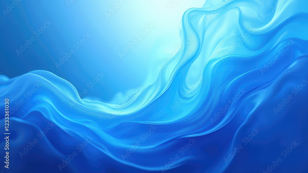 Abstract Blue Silk Waves Background - Abstract backgrounds Abstract Blue Silk Waves Background - Abstract backgrounds
