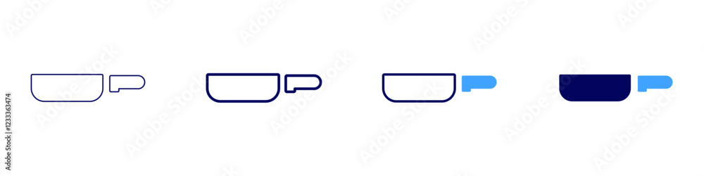 Broil pan icon in 4 different styles. Thin Line, Line, Bold, and Bold Line. Duotone style. Editable stroke Broil pan icon in 4 different styles. Thin Line, Line, Bold, and Bold Line. Duotone style. Editable stroke