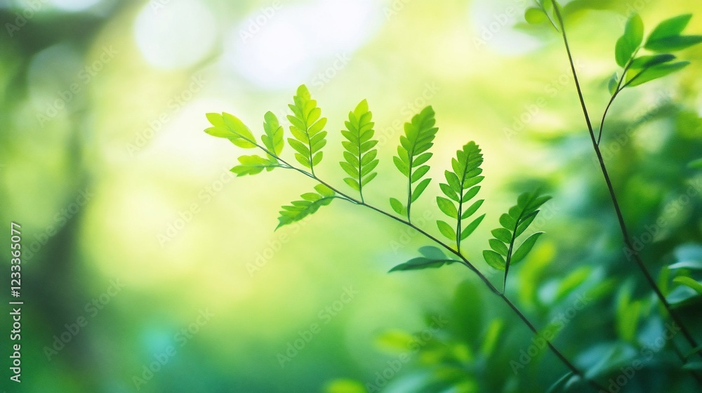 Vibrant Springtime Greens: Nature's Gentle Awakening