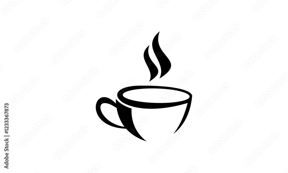 Obraz premium coffee cup logo vector