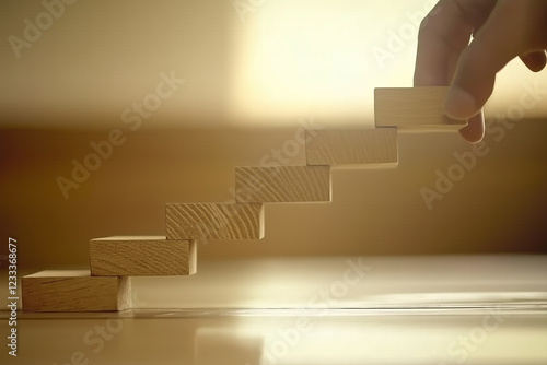 Steps to Career Growth and Success: A Conceptual Image of Progress and Process in Business