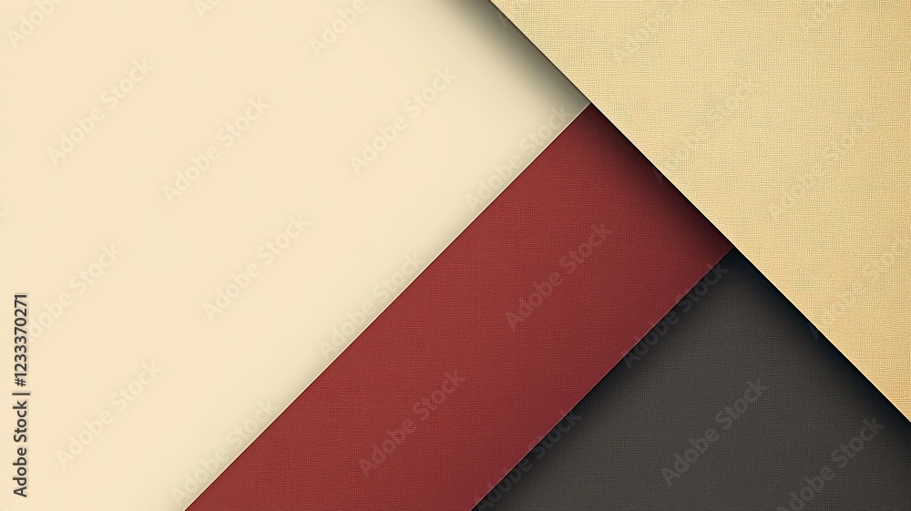 Diagonal Textured Panels in Cream, Red, and Black Shades. Diagonal Textured Panels in Cream, Red, and Black Shades.