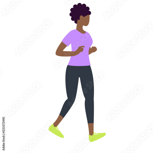 Young woman on a morning jog