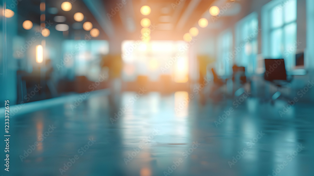 A blurred office interior with warm lighting and a modern, spacious atmosphere. A blurred office interior with warm lighting and a modern, spacious atmosphere.