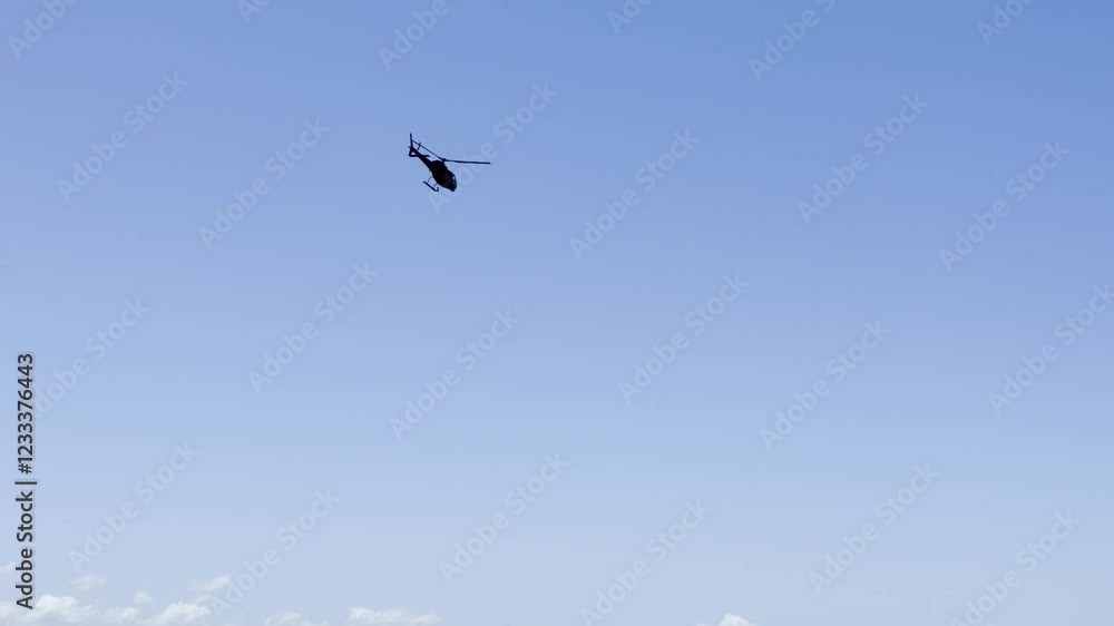 Helicopter Over Gold Coast Seaway Helicopter Over Gold Coast Seaway
