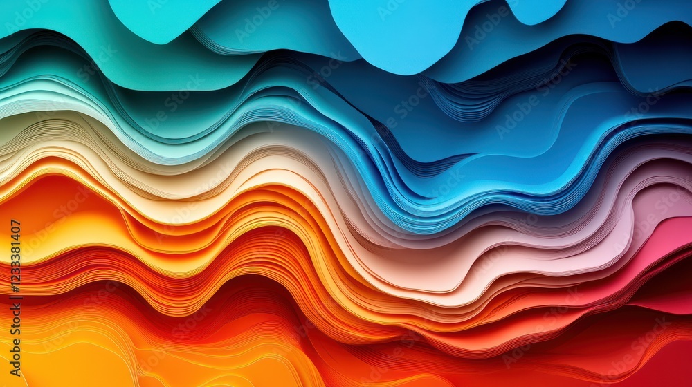Abstract wavy colorful digital art background Abstract wavy colorful digital art background